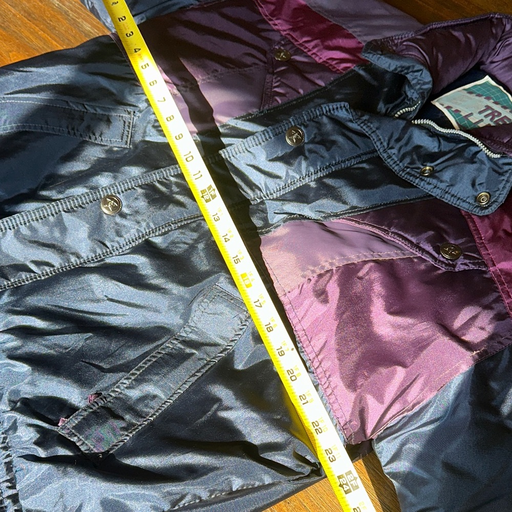 Vintage Extreme Limit 90’s Purple and Dark Blue Puffer Winter Jacket - Picture 12 of 14